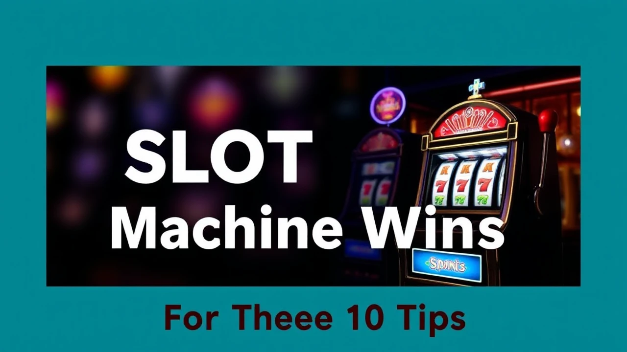 Enhance Your Slot Machine Wins with These 10 Tips
